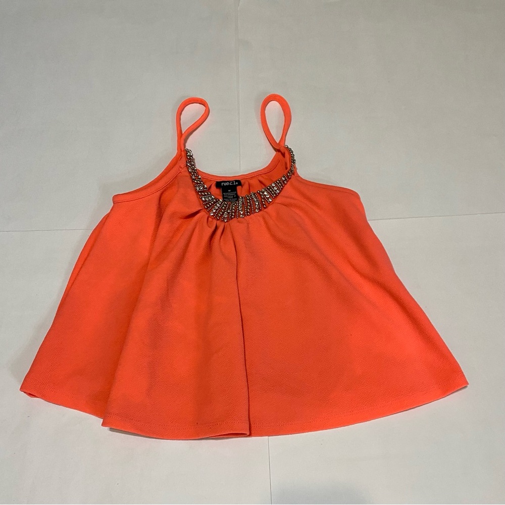 52. Rue21 Coral Beaded Tank Top
